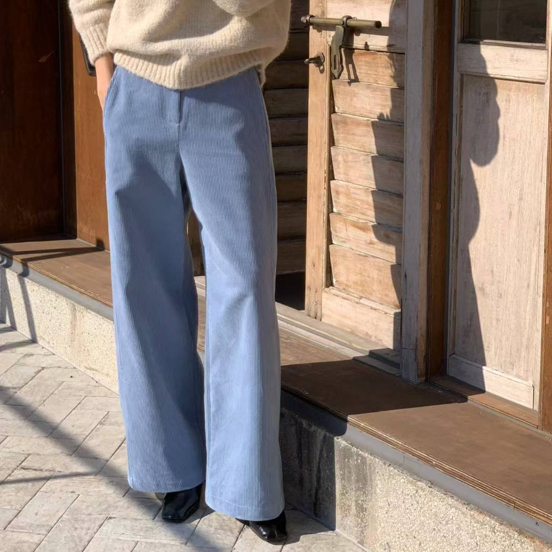Corduroy Wide Leg Pants
