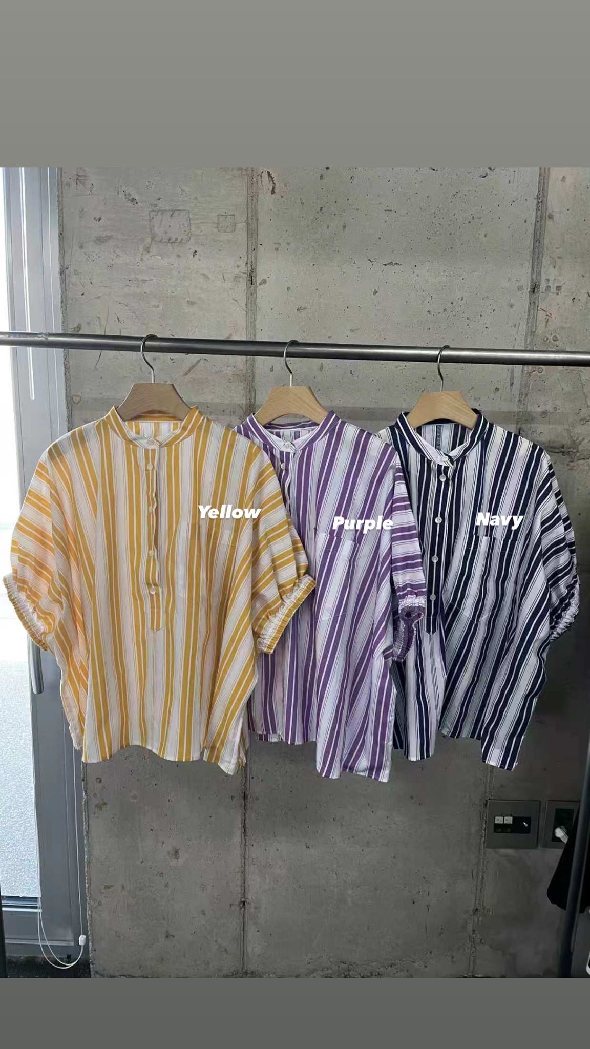 Colourful Stripe Short Sleeves Shirt (18-20Jul 超抵價$468, 之後批發價$498)