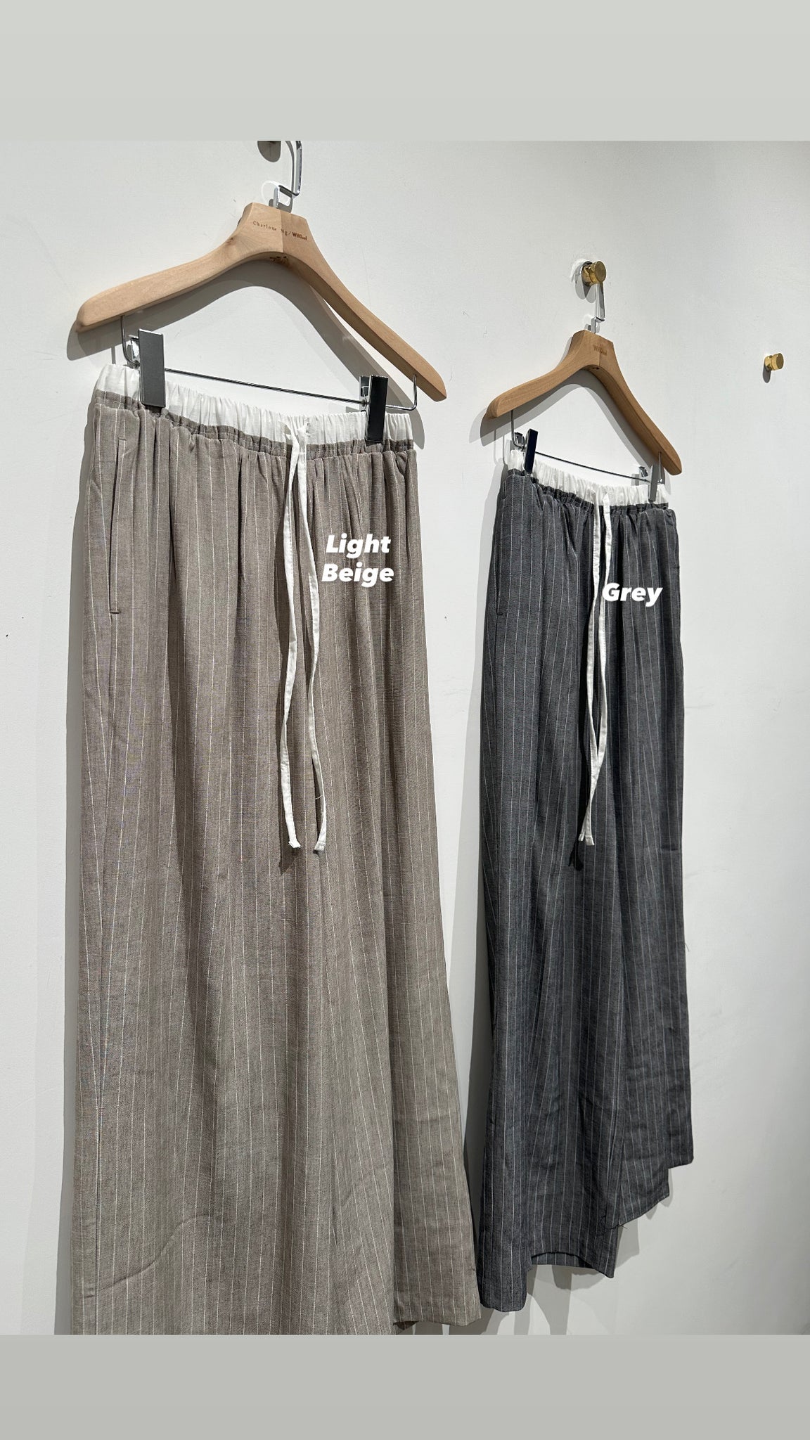 Stripe Drawstring Pants (30Apr-2May $368, 之後批發價$398）