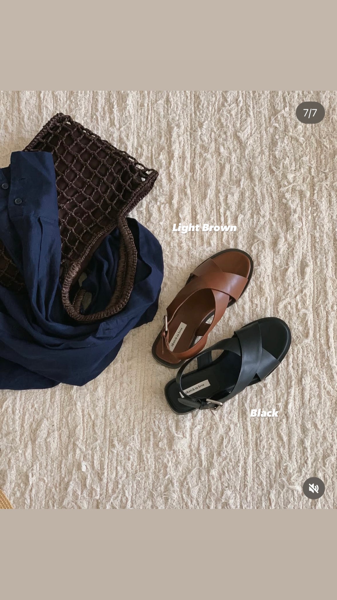 Genuine Leather Classy Cross Sandal (28-30May 超抵價 $528, 批發價$568)