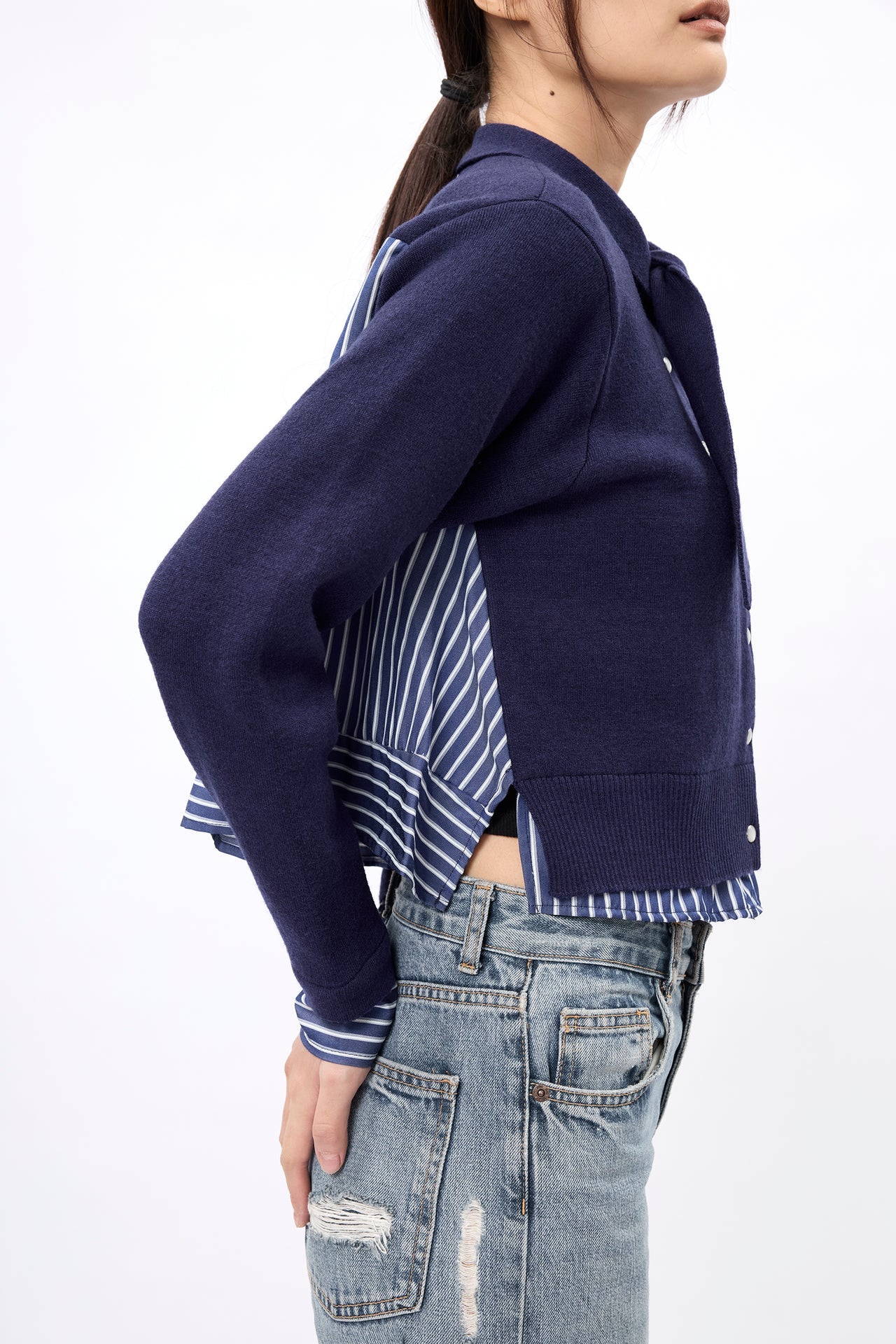 Self-Tie Flare Cardigan