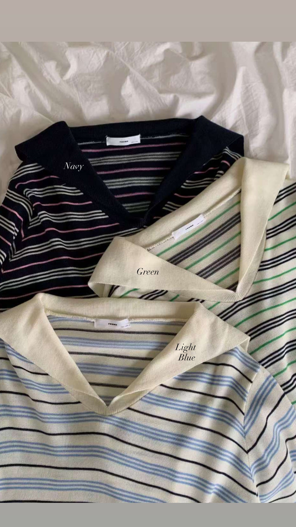 Spring Sailor Stripe Knit Top  (3-5Mar $268, 之後批發價$298）