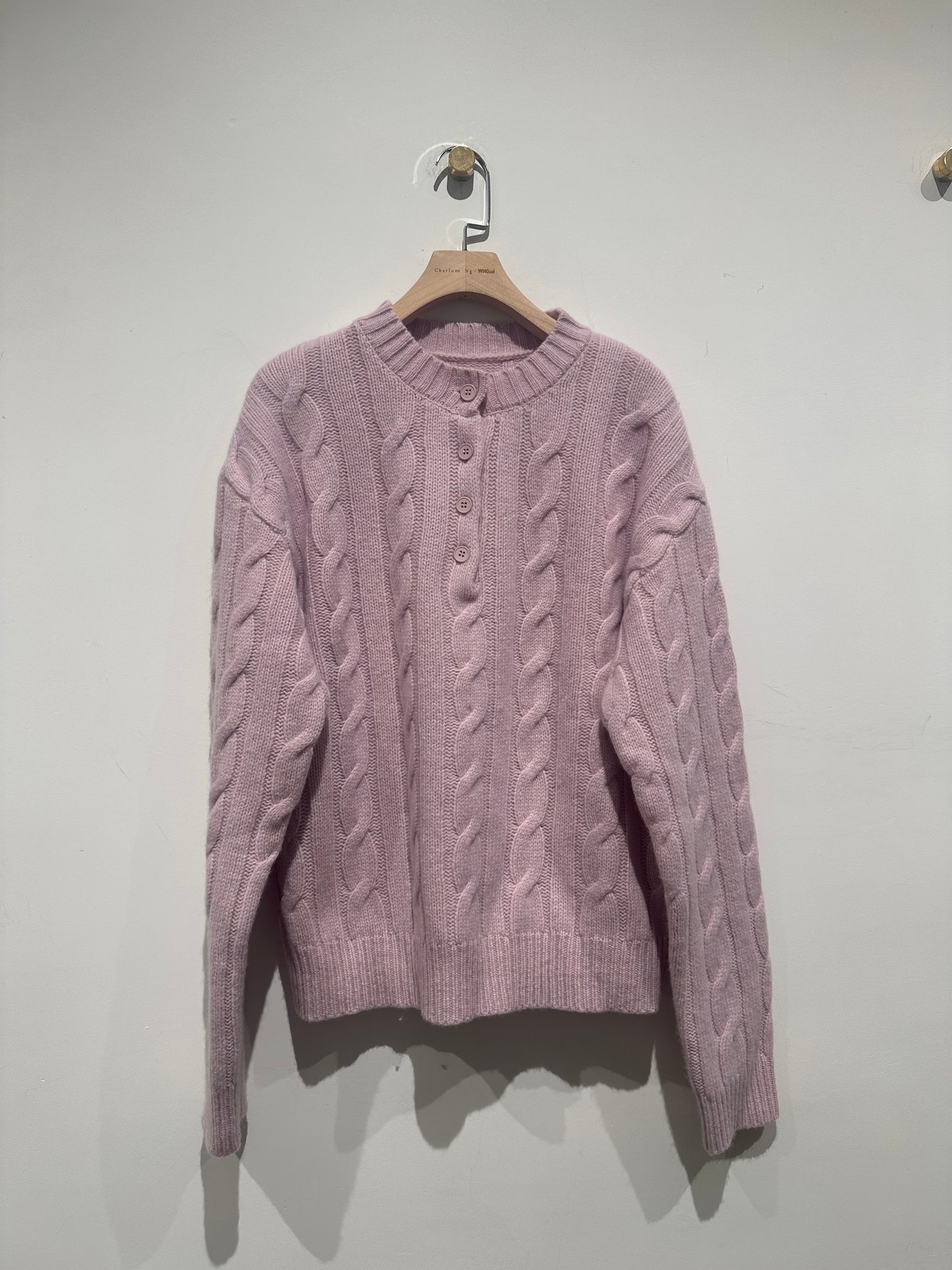 Must Have Button Cable Knit Top