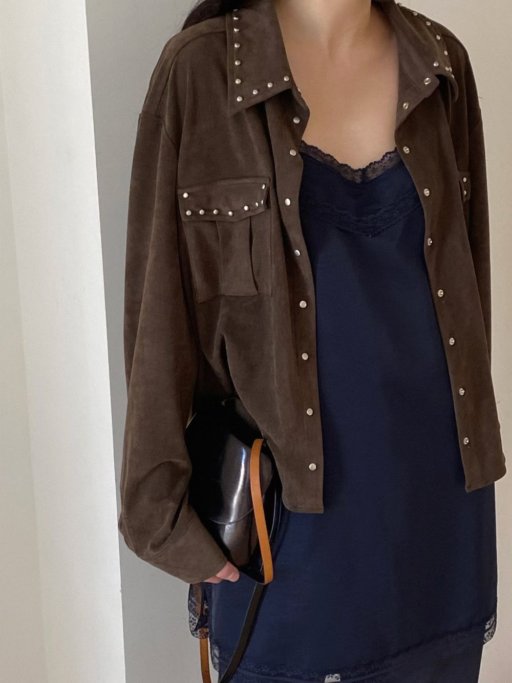 Must Buy Stud Suede Jacket