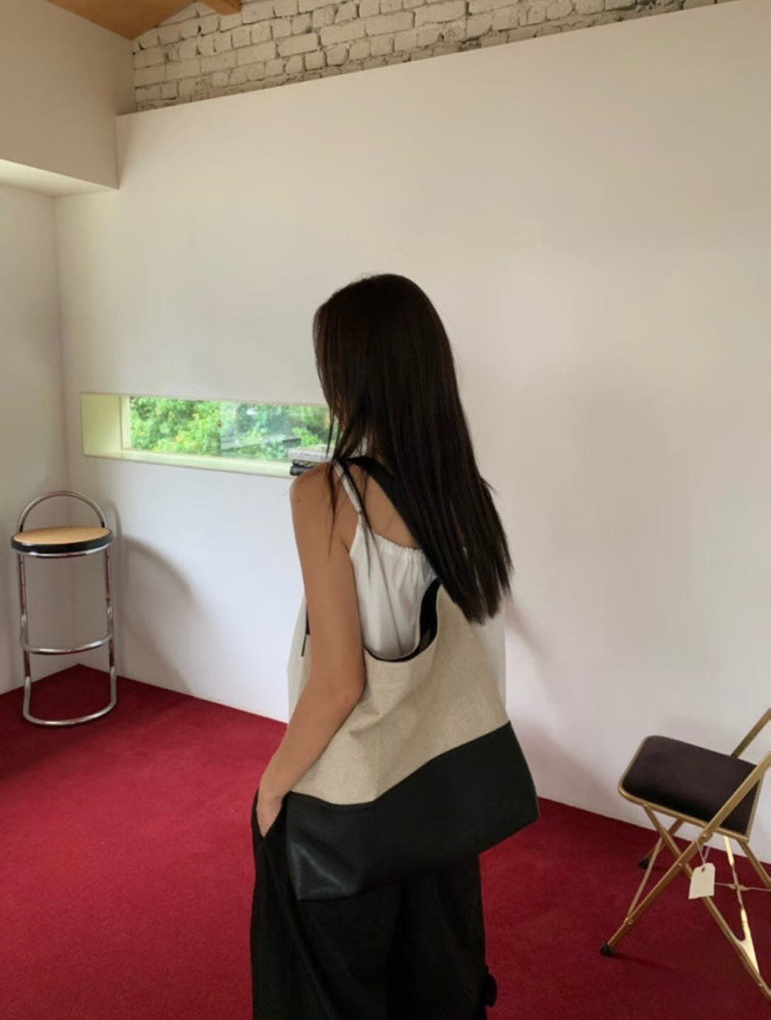 Classy Daily Leather Canvas Bag (18-20Jul 超抵價$798, 之後批發價$868)