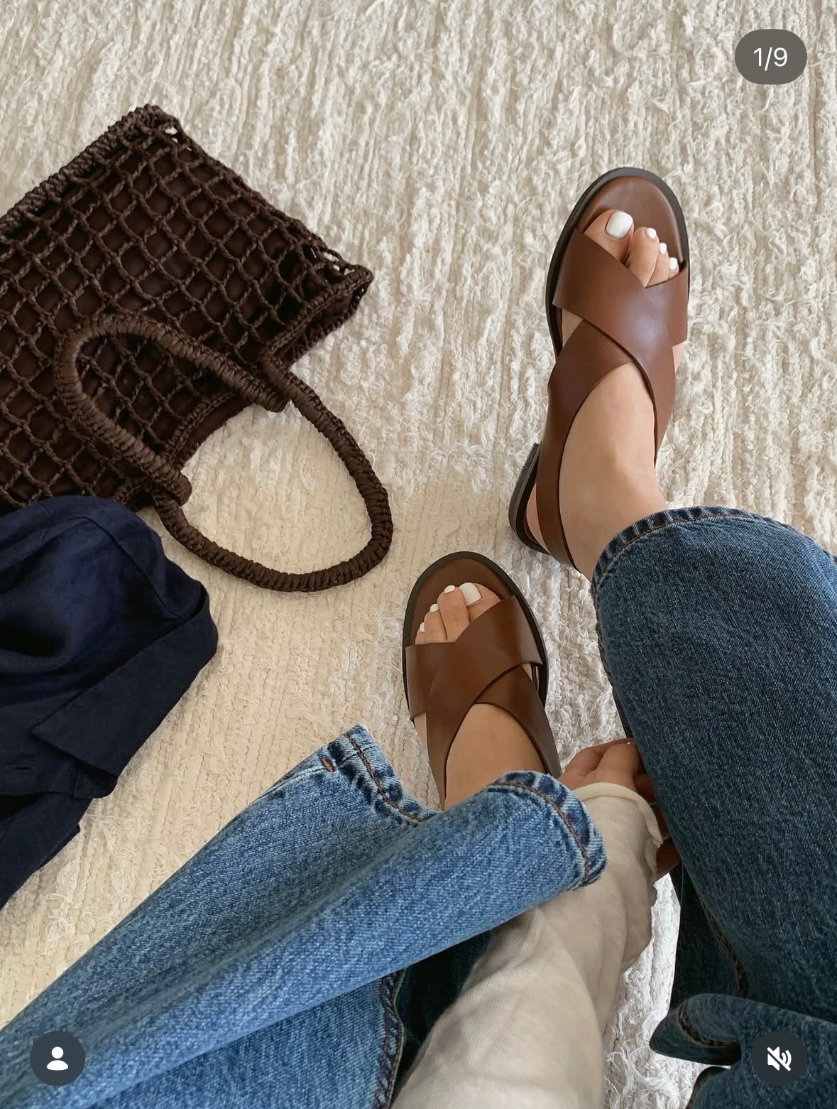 Genuine Leather Classy Cross Sandal (28-30May 超抵價 $528, 批發價$568)