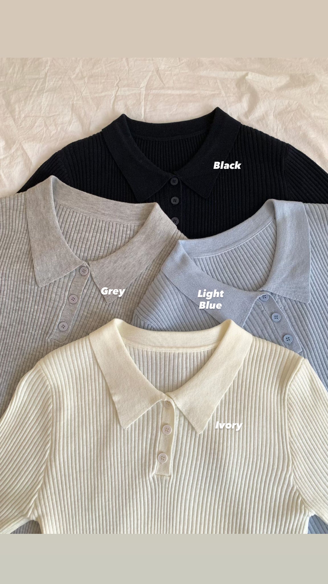 New Season Polo Knit Top