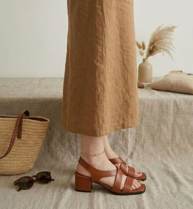 Cross Heels Sandal (限時超抵快閃價$398至今晚23:59, 18-20Jun 超抵價$428, 之後批發價$468)