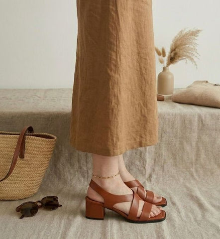 Cross Heels Sandal (限時超抵快閃價$398至今晚23:59, 18-20Jun 超抵價$428, 之後批發價$468)