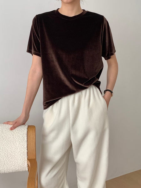 Classy Velvet Tee (加購$198)