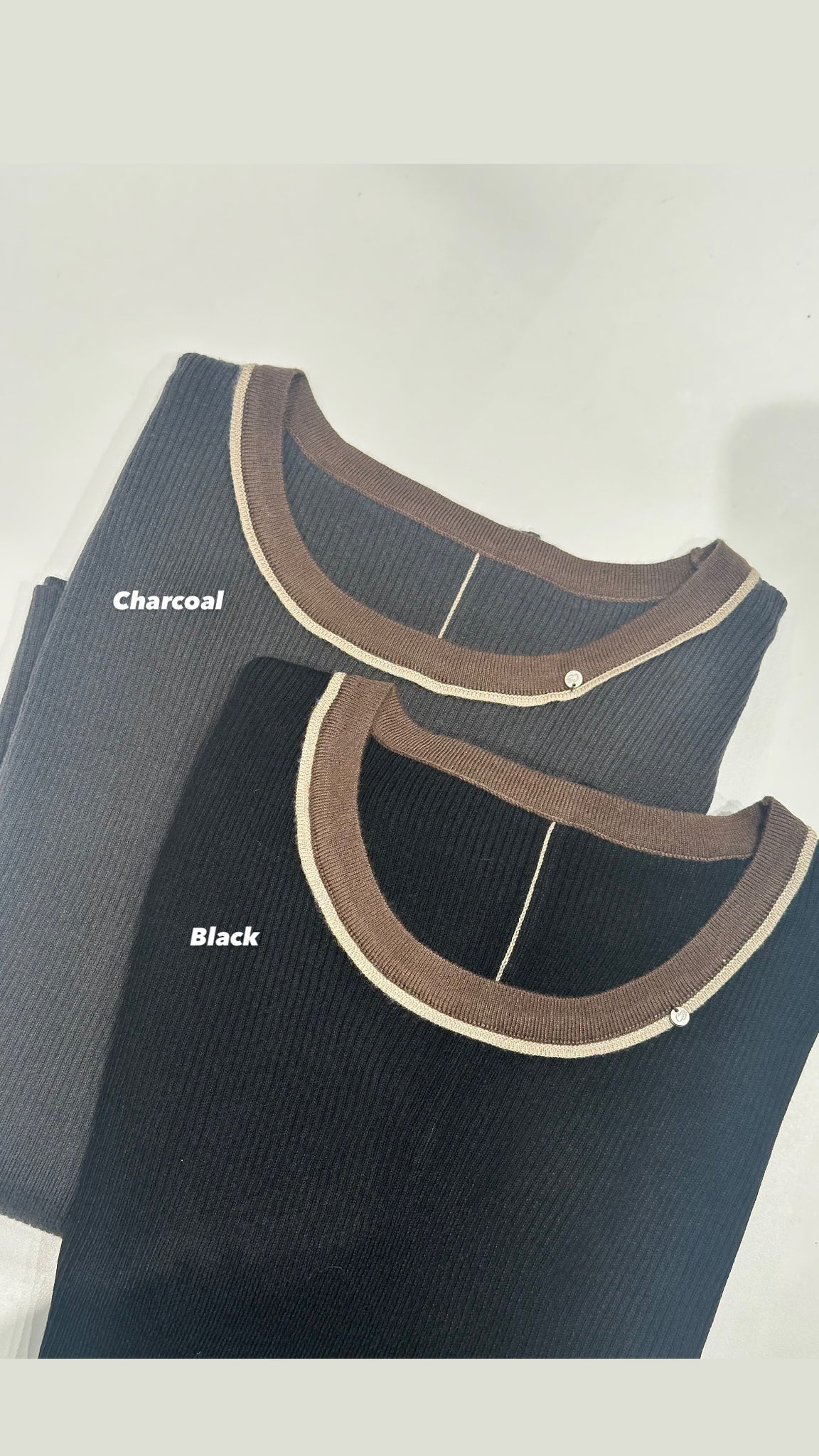 Crew Neck Raw Hem Top