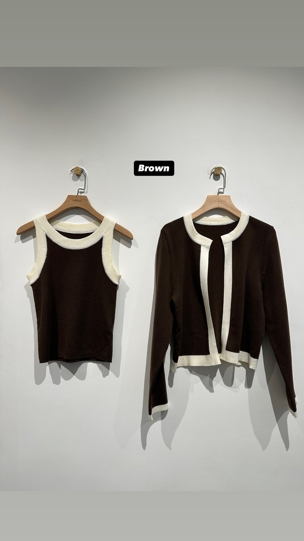Trimming Knit Set  (限時最抵價$298至今晩23:59, 30-31Oct超抵價$348, 之後批發價$398)