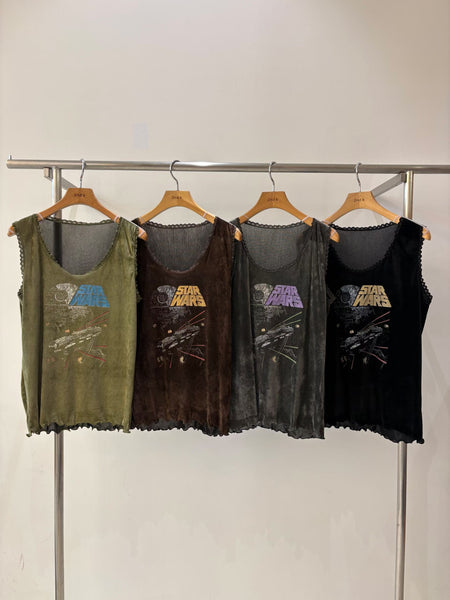Velvet Star War Lace Vest (10-12Sep超抵價$398, 之後批發價$428)