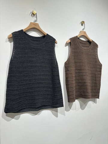 Crochet Knit Vest