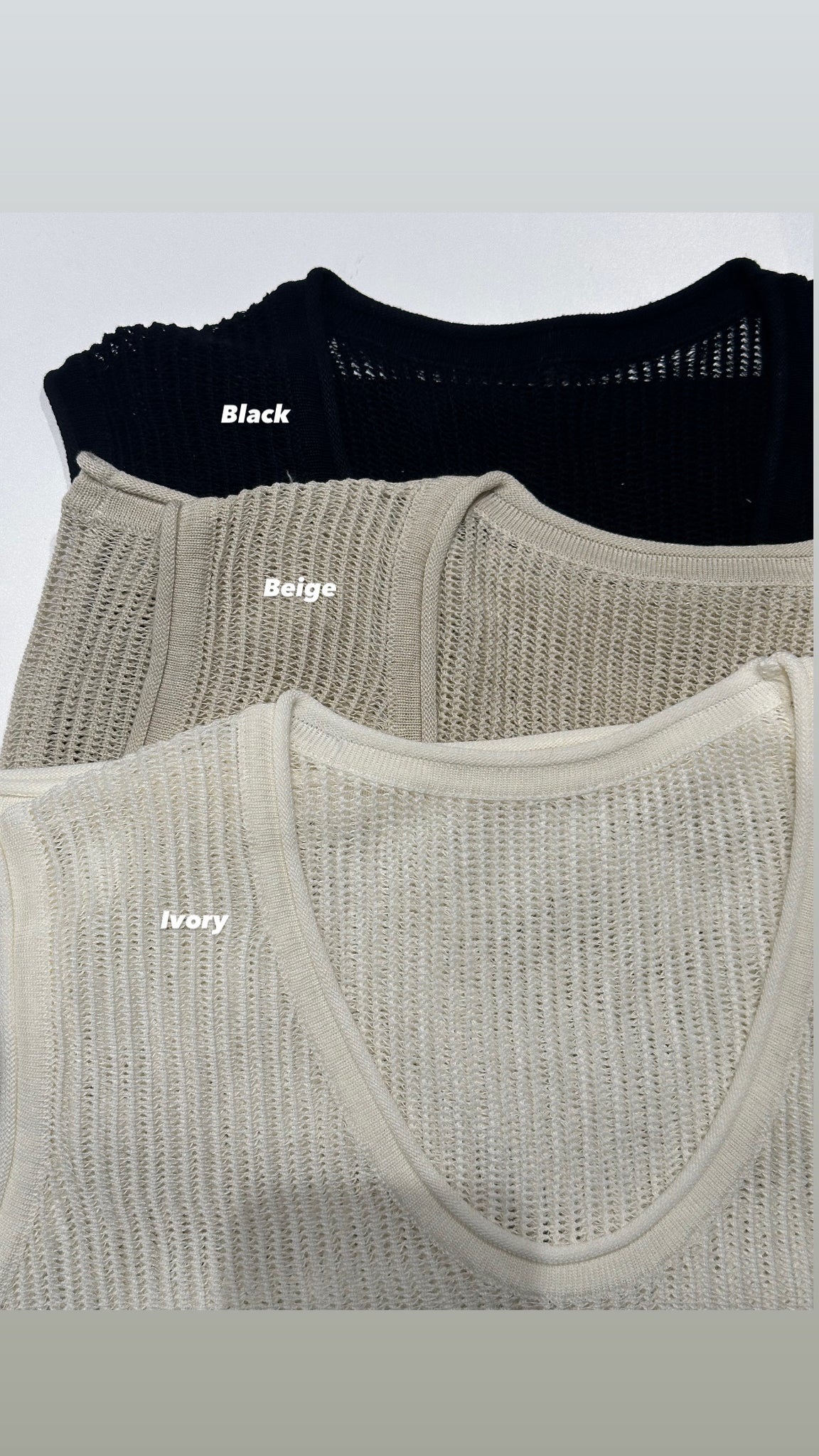 U neck Knit Vest (24-27Jun 超抵價$268, 之後批發價$298)