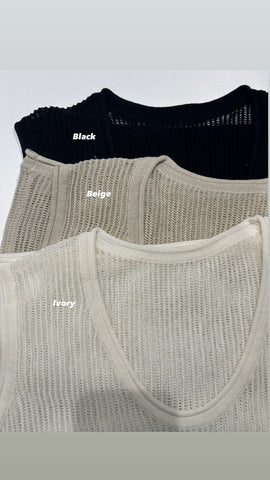 U neck Knit Vest (24-27Jun 超抵價$268, 之後批發價$298)