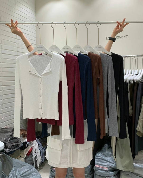 Snap button cardigan