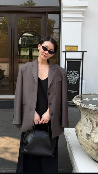 Premium Asymmetric Pocket Blazer