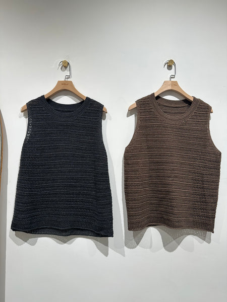 Crochet Knit Vest