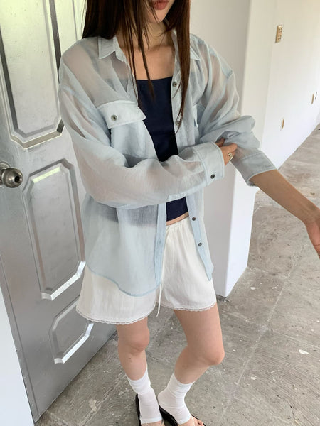 Baby Blue Thin Shirt (31Jul-2Aug 超抵價$598, 之後批發價$668)