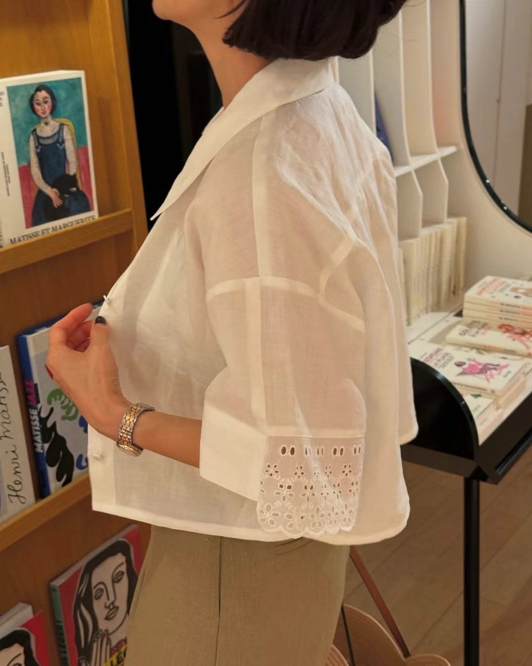 JS NY Premium Linen Cotton Boxy Blouse (15-17Jul $998, 之後批發價$1088）