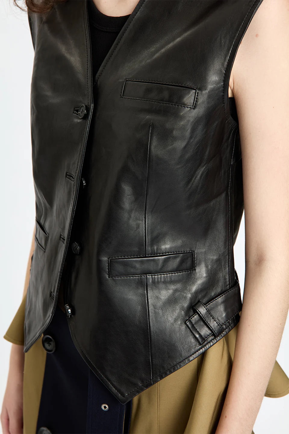 Tailored Leather Vest