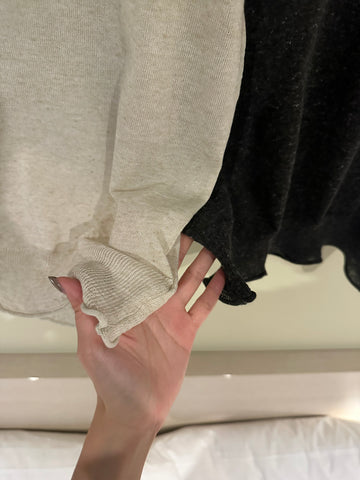 Button Ruffle Hem Knit Top (18-20Jul 超抵價$368, 之後批發價$398)