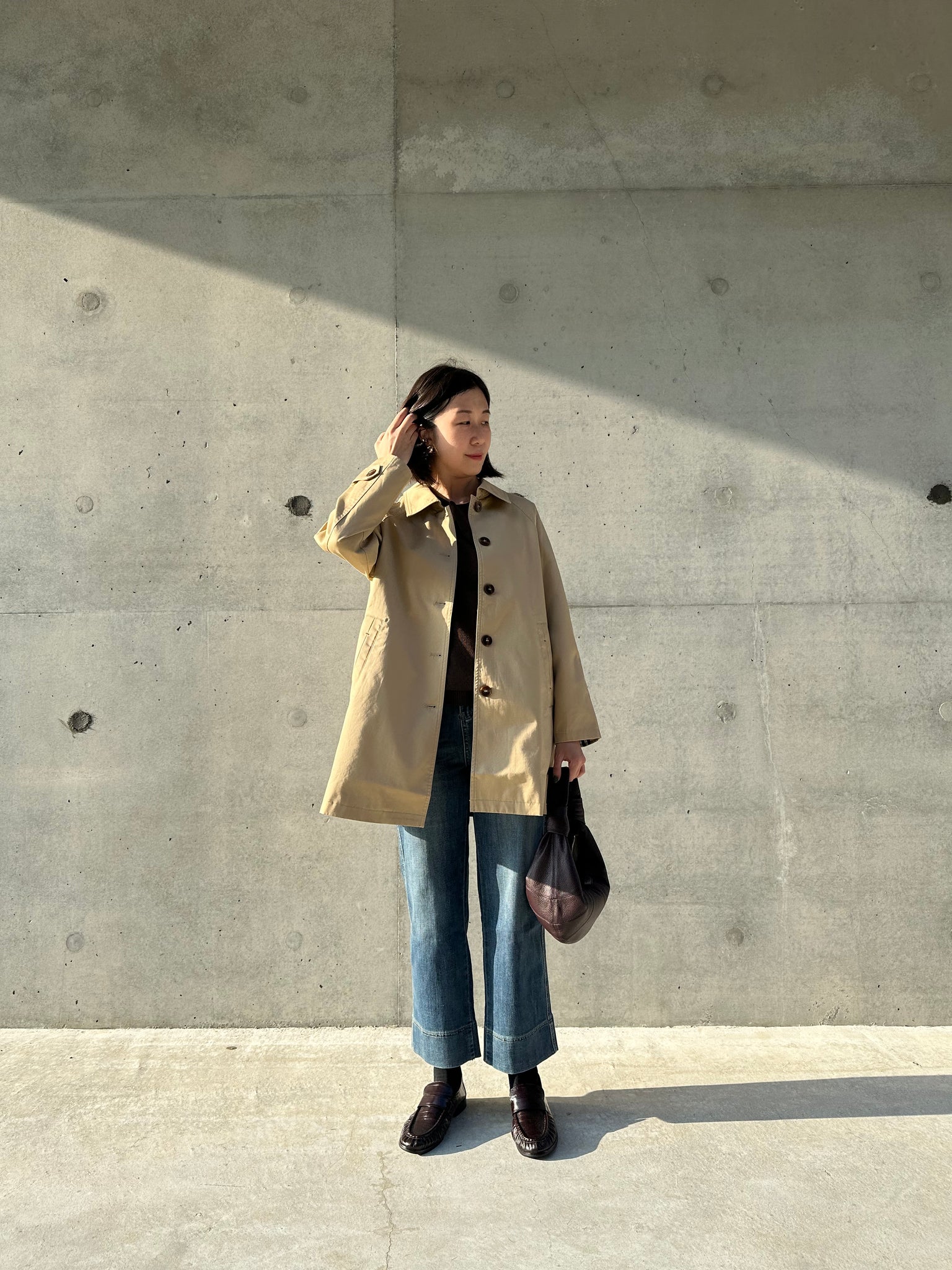 Classic Back Stitches Trench Coat (限時至抵價$398到今晚23:59, 之後超抵價$468)