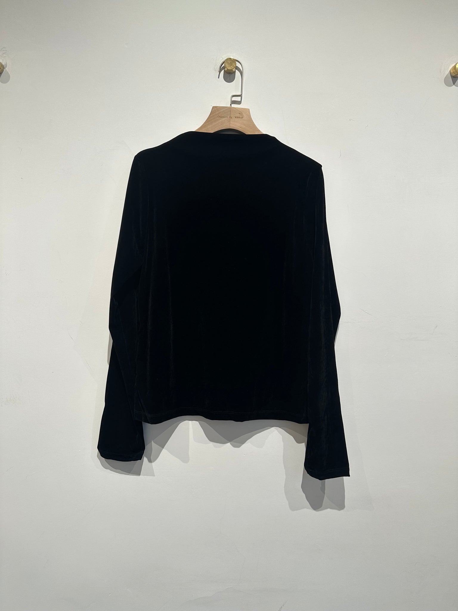 Velvet Half Neck Top