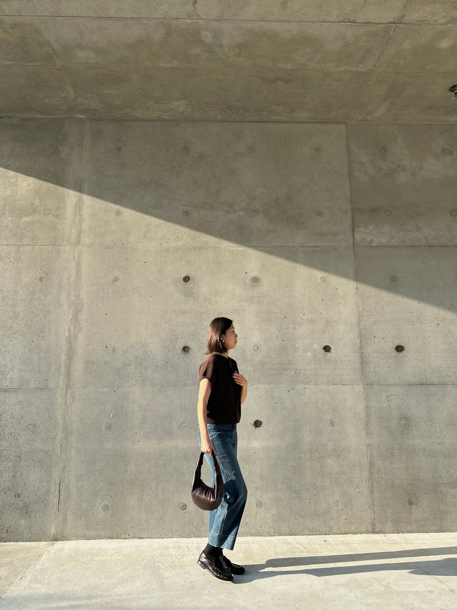Origami Collar Knit Top