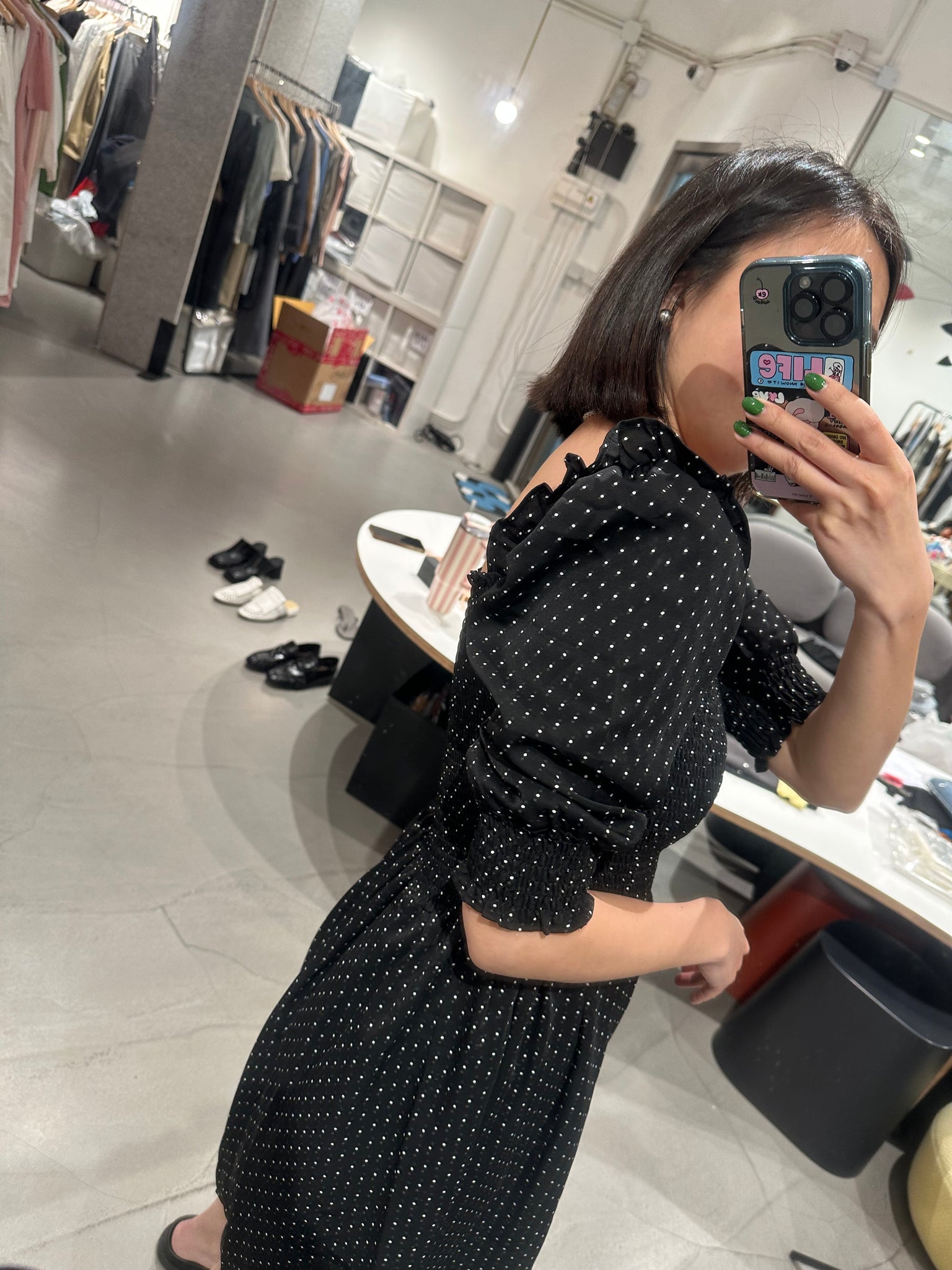 Summer Pin dot Short Dress