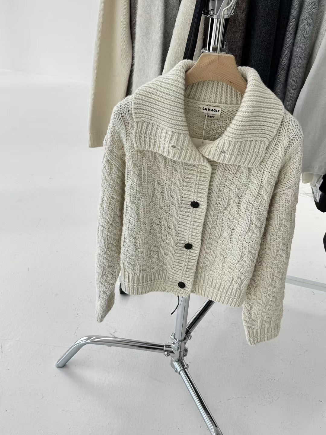 Unique Cable Knit Cardigan