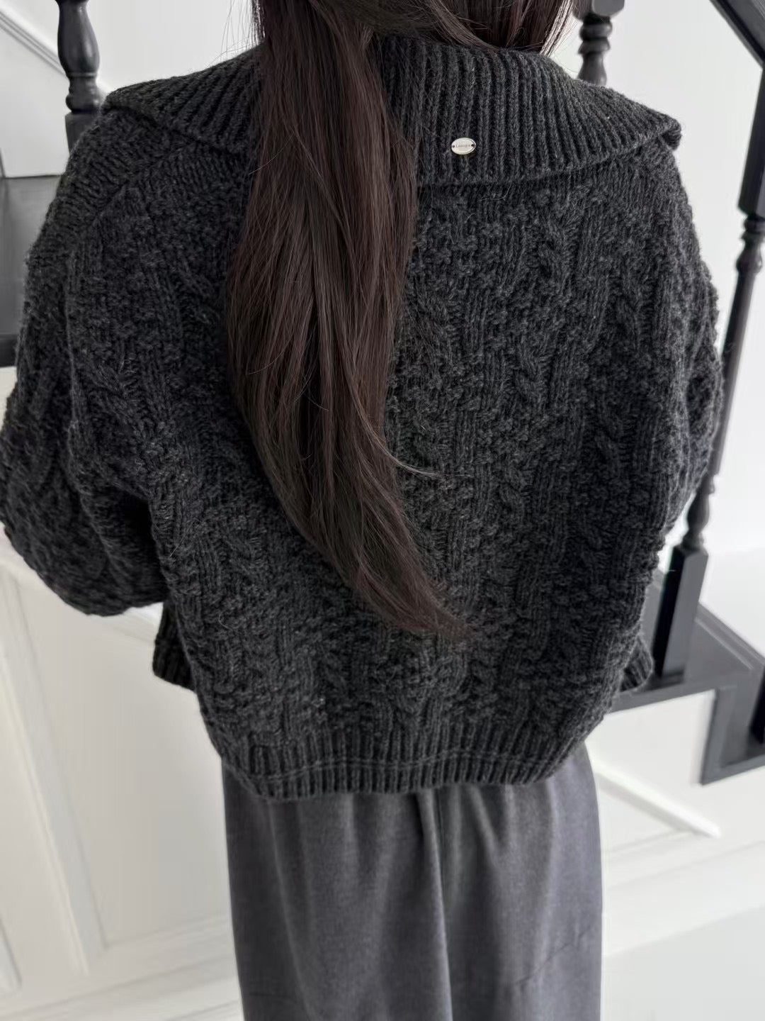 Unique Cable Knit Cardigan