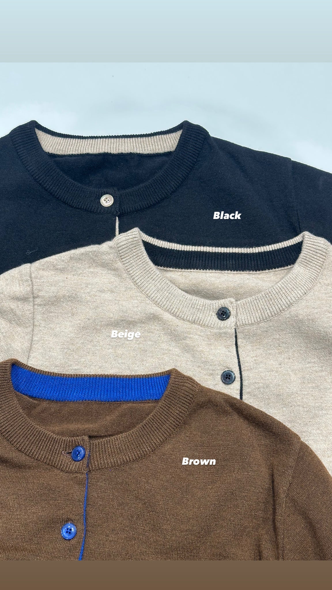 Line Cardigan (15-18Jan $268, 之後批發價$298）