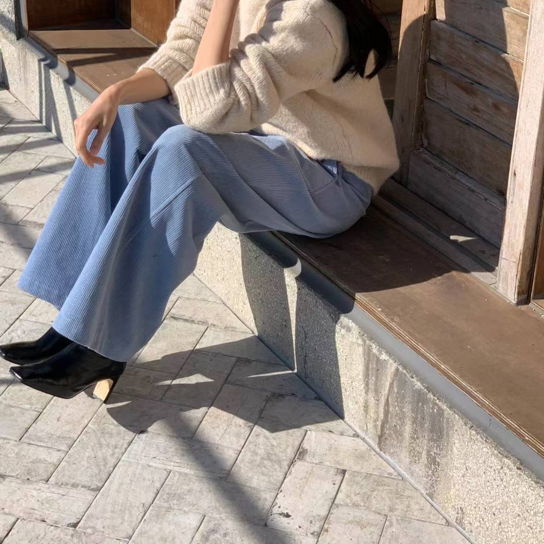 Corduroy Wide Leg Pants