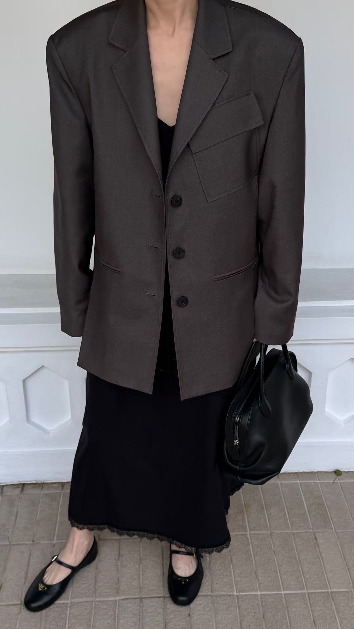 Premium Asymmetric Pocket Blazer