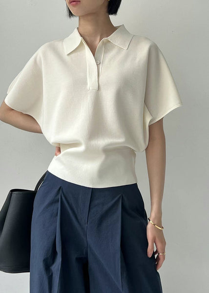Premium Polo Knit Top