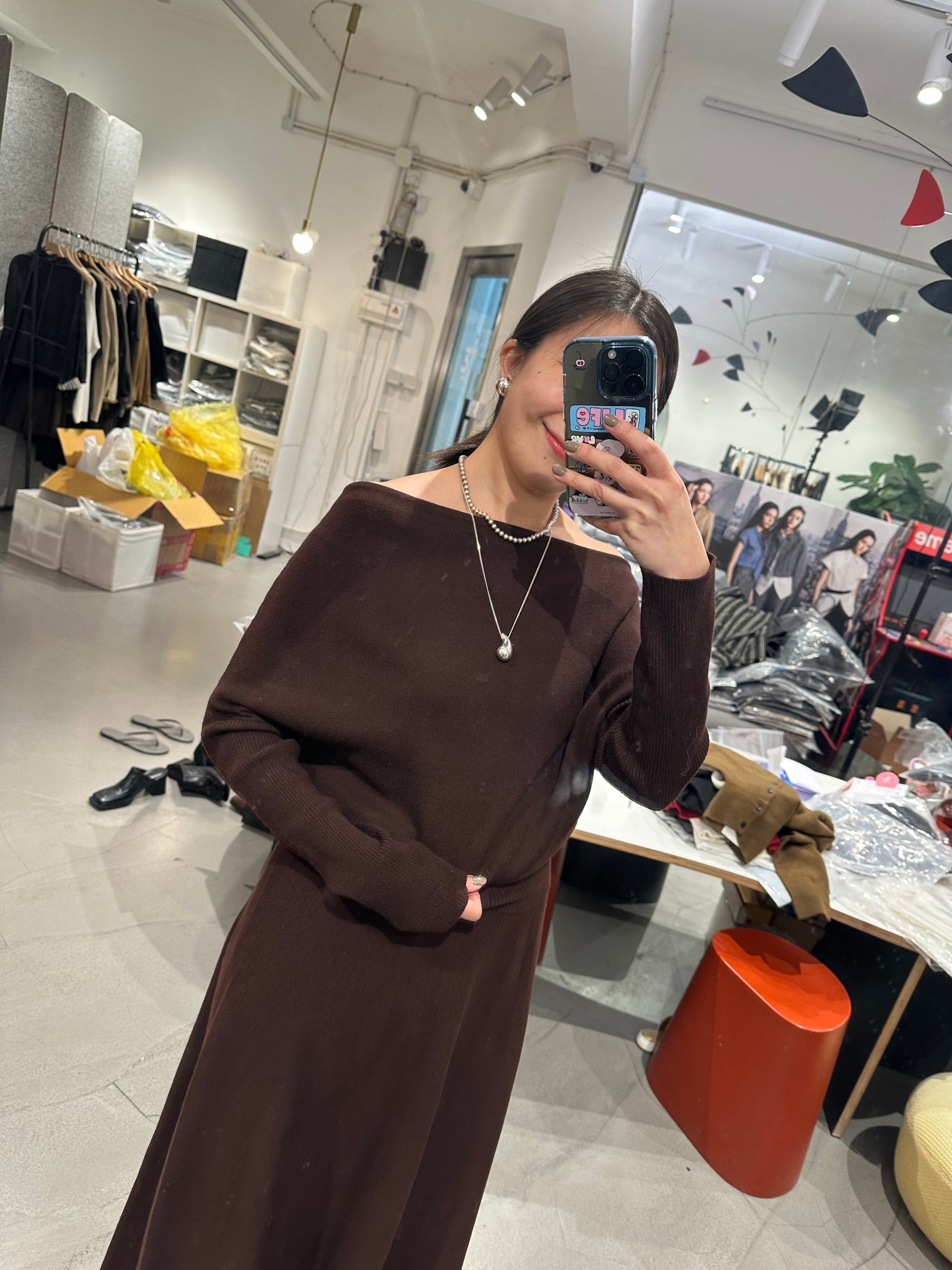 Deluxe Single Off Shoulder Knit Top