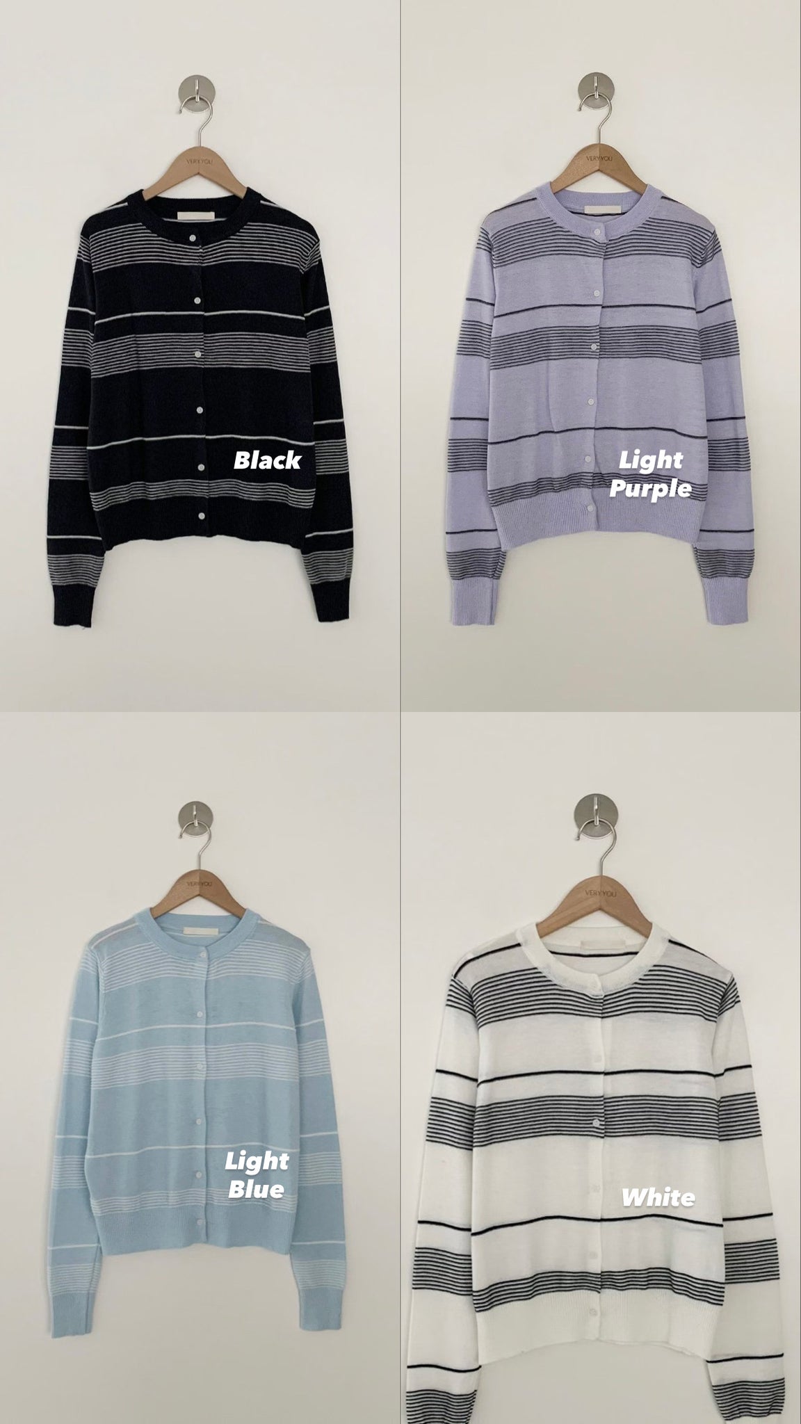 Embossed Stripe Cardigan
