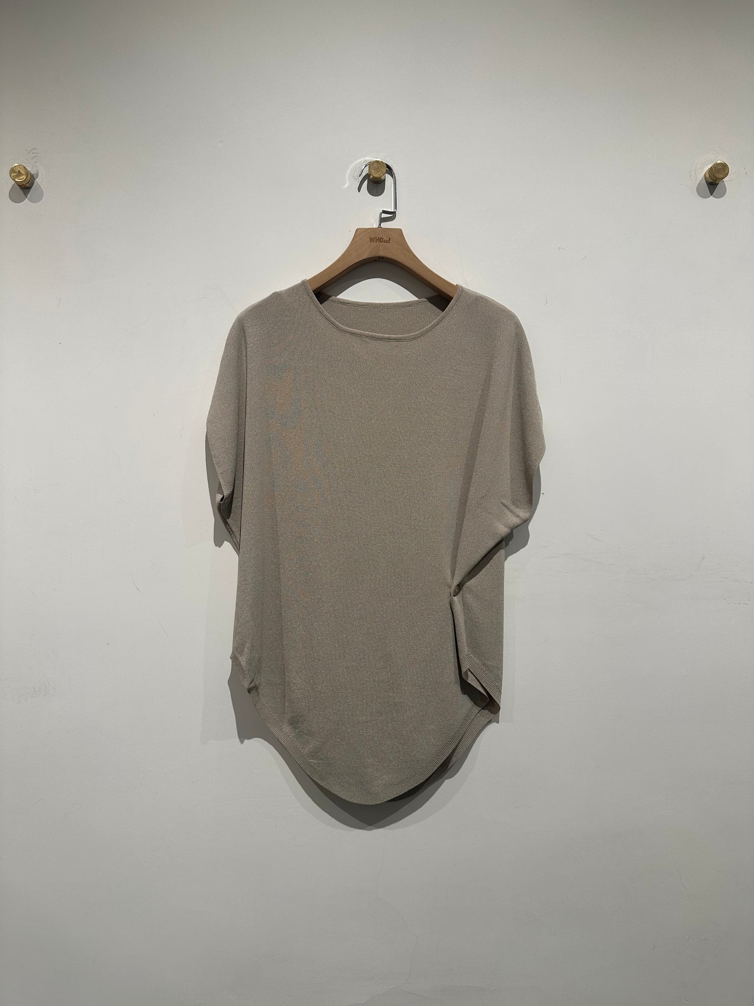 Boat Collar Side Button Up Knit Top  (2-5Jul 超抵價$268, 之後批發價$368)