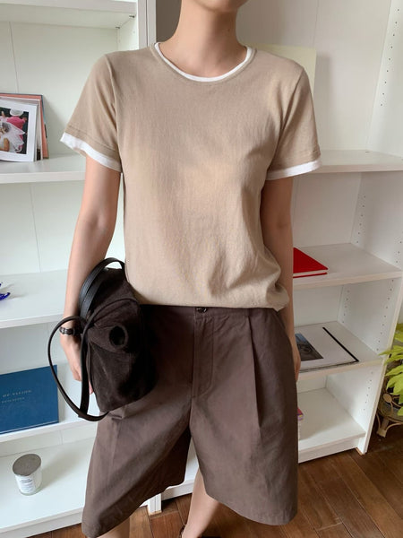 Cool Two Tone Knit Top (5-6Jun 超抵價$268, 之後批發價$298)