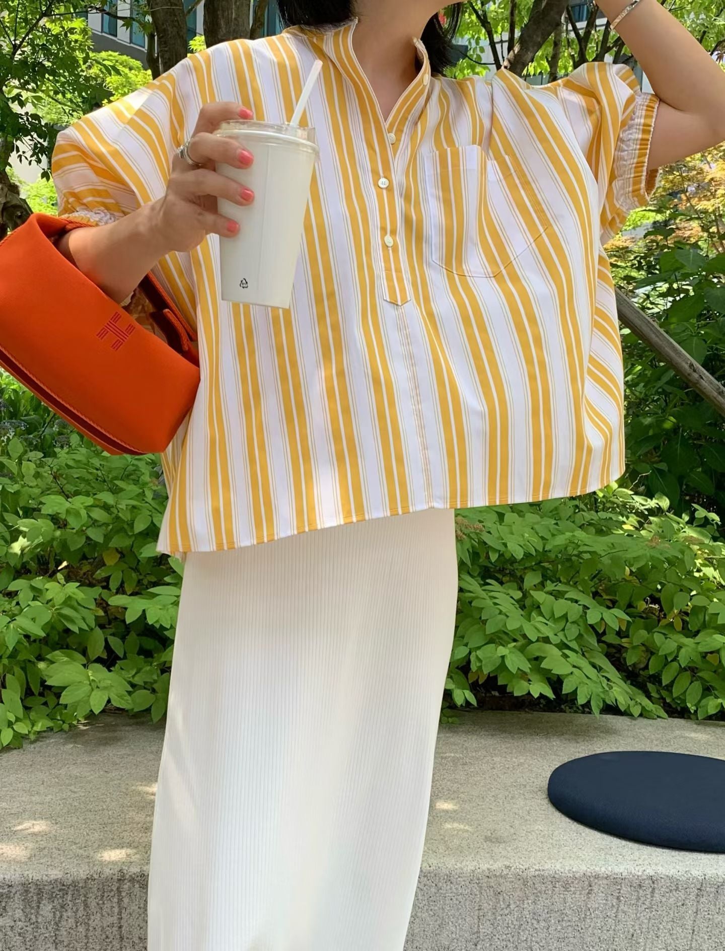 Colourful Stripe Short Sleeves Shirt (18-20Jul 超抵價$468, 之後批發價$498)