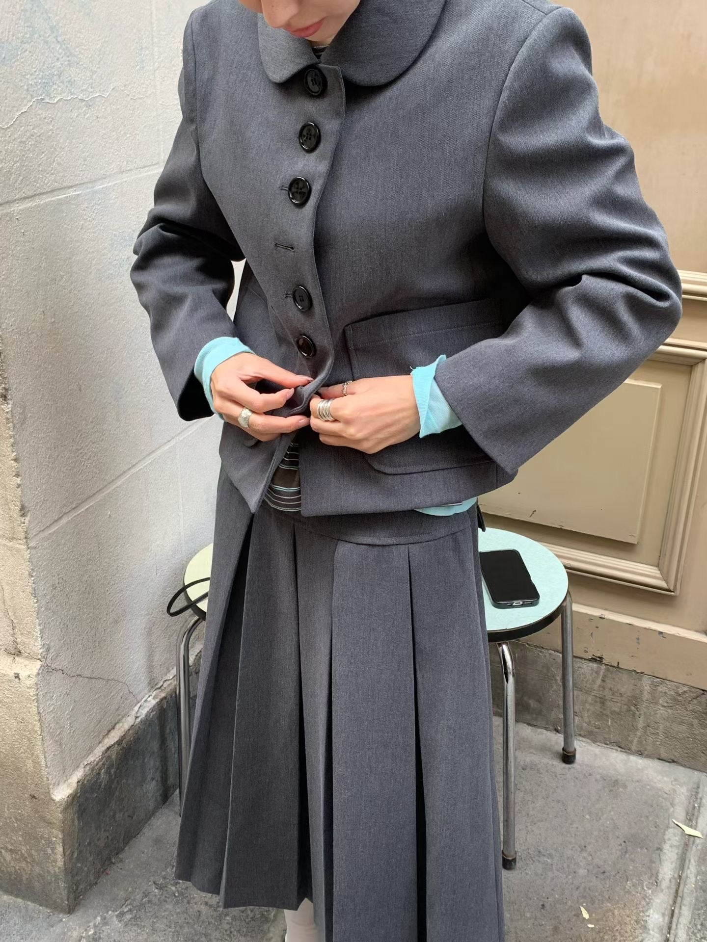 Deluxe Doll Collar Button Coat (24-26Sep超抵價$988, 之後批發價$1088)