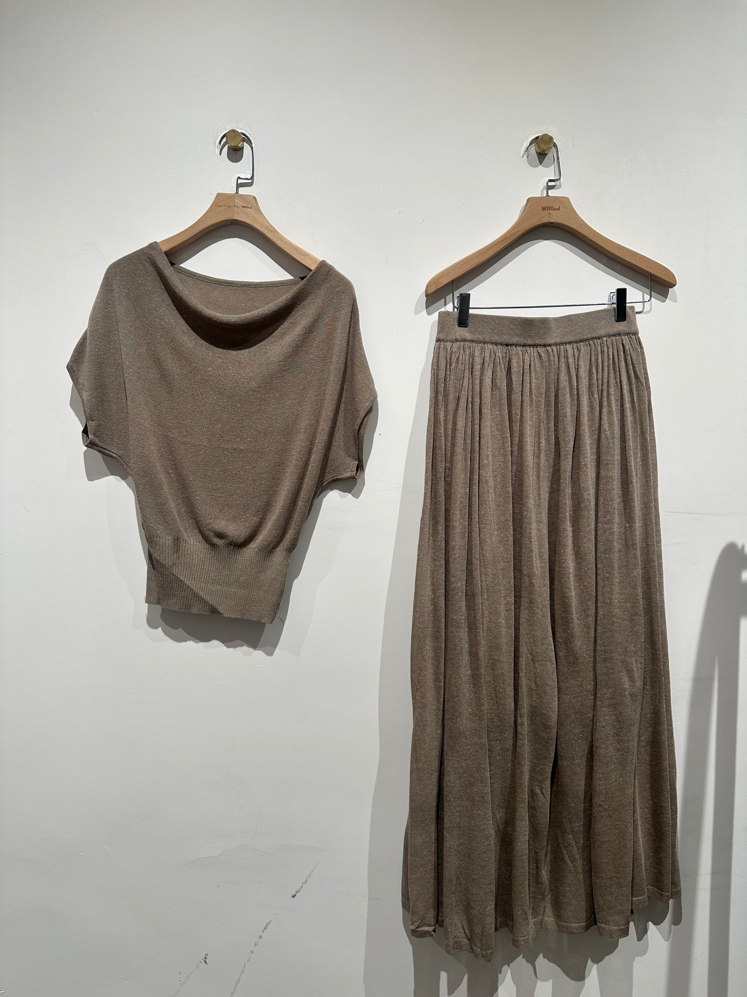 Oragnic Collar Linen Knit Set (限時超抵快閃價$398至今晚23:59, 19-20Jun 超抵價$428, 之後批發價$468)