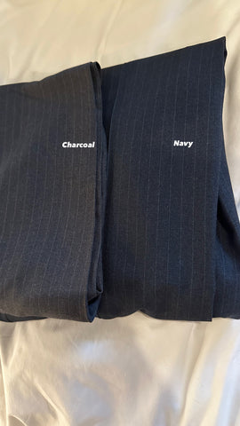 Wool Poly Stripe Pants