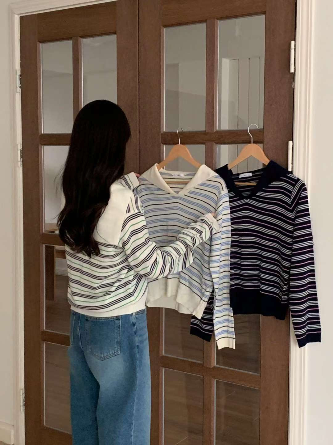 Spring Sailor Stripe Knit Top  (3-5Mar $268, 之後批發價$298）