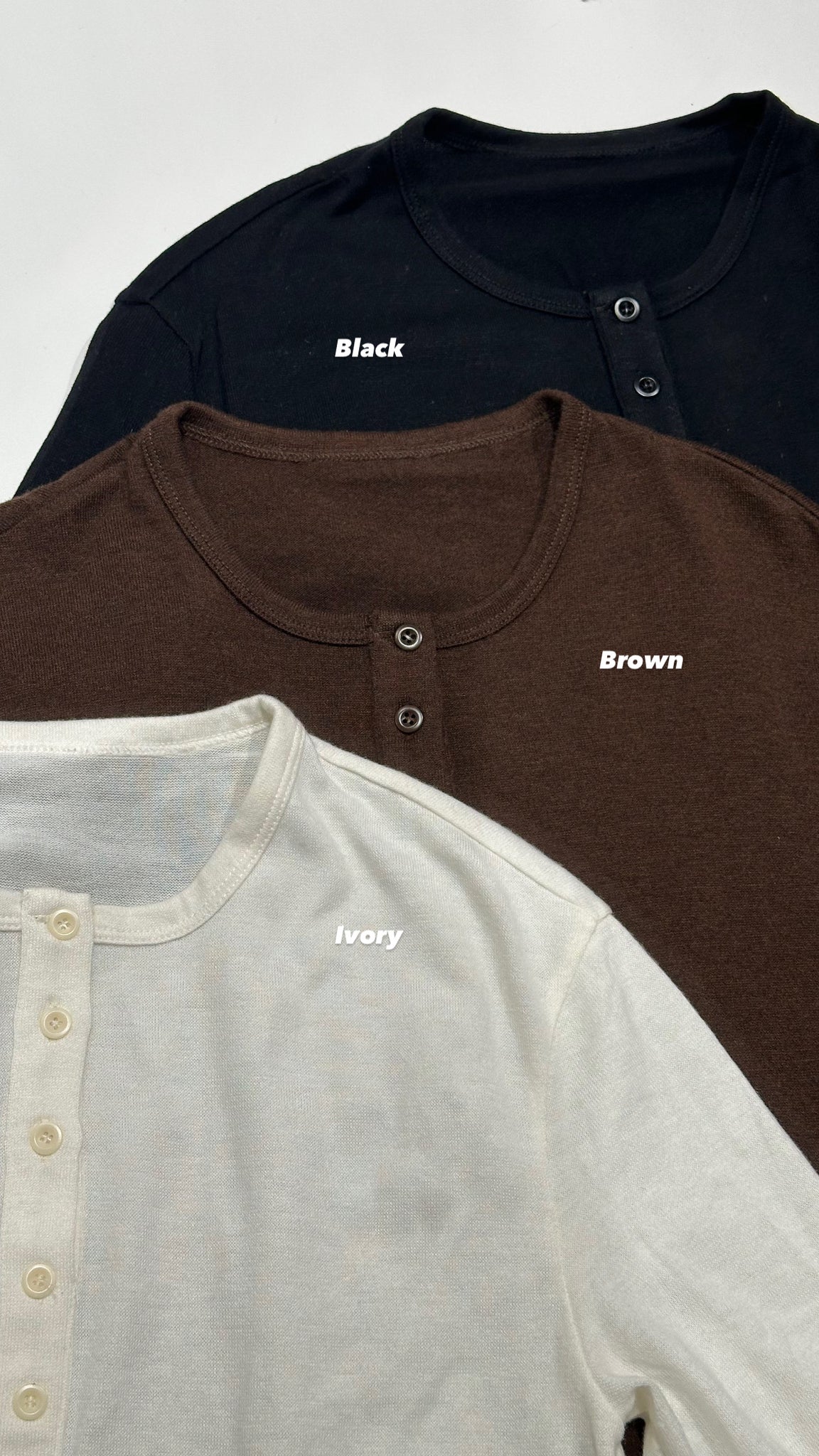 Wool Blended Button Tee (加購$198)