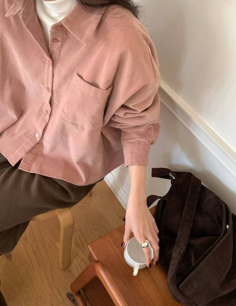 Corduroy Cropped Shirt (11-13Dec $298, 之後批發價$328）