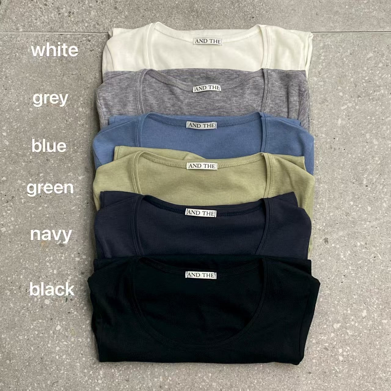 Quality U Neck Basic Tee  (8-10Oct超抵價$268, 之後批發價$298)