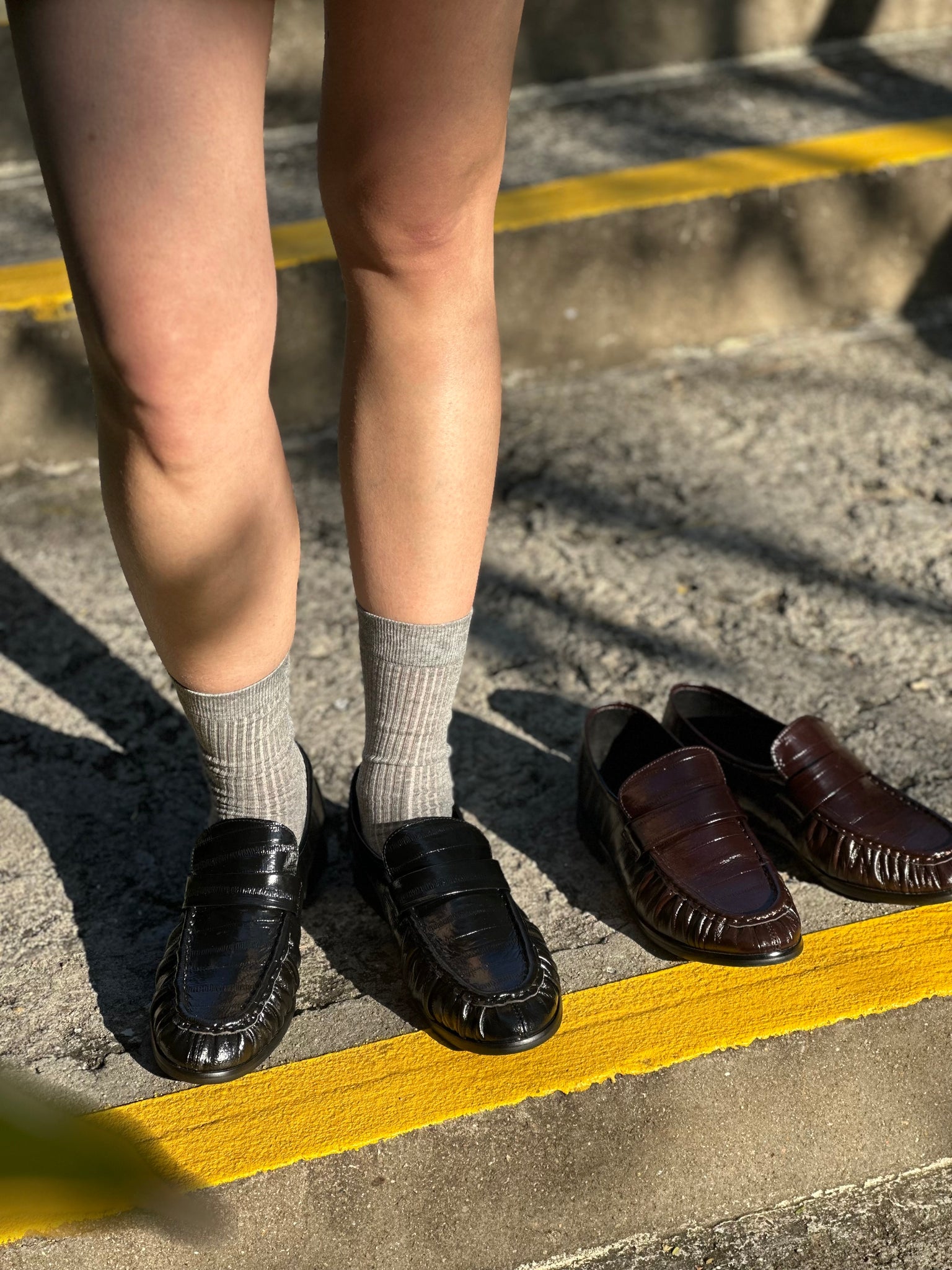 Croc Effect Leather Loafer  (14-16Jan $498, 之後批發價$598）